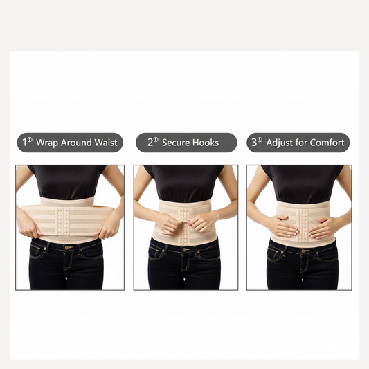 Breathable fabric detail of the waist trimmer belt, highlighting comfort and flexibility.