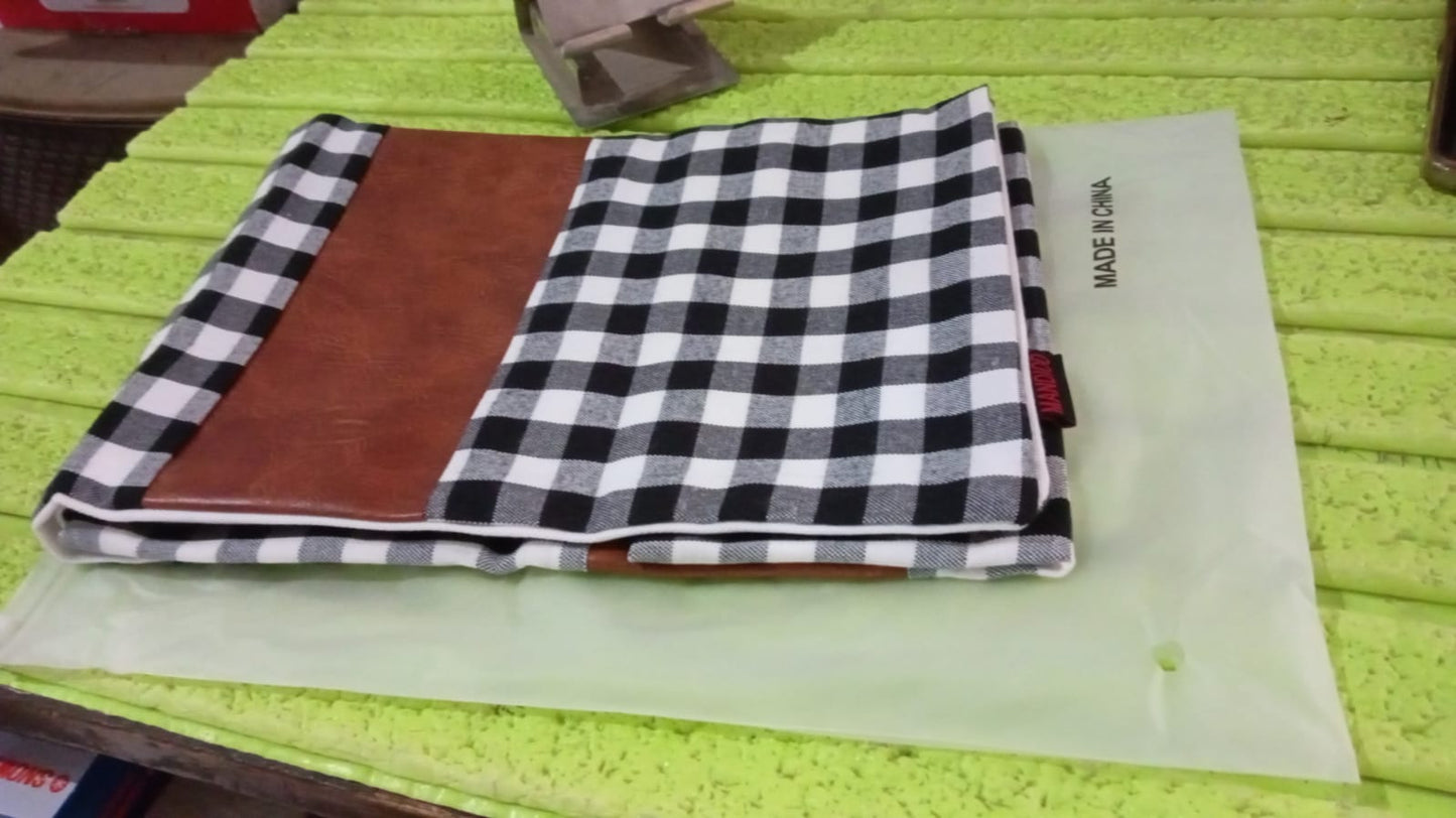 Pillow Covers, Leather & Cotton Cushion Covers (19 Ã 12 Inch / 1 Pair / 2 Pc)