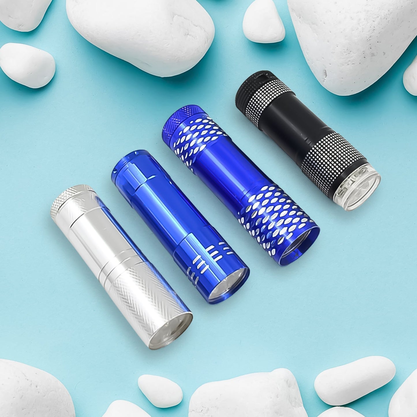 Portable Mini Torch ? 9 LED Pocket Flashlight, Battery Operated (Mix Color)