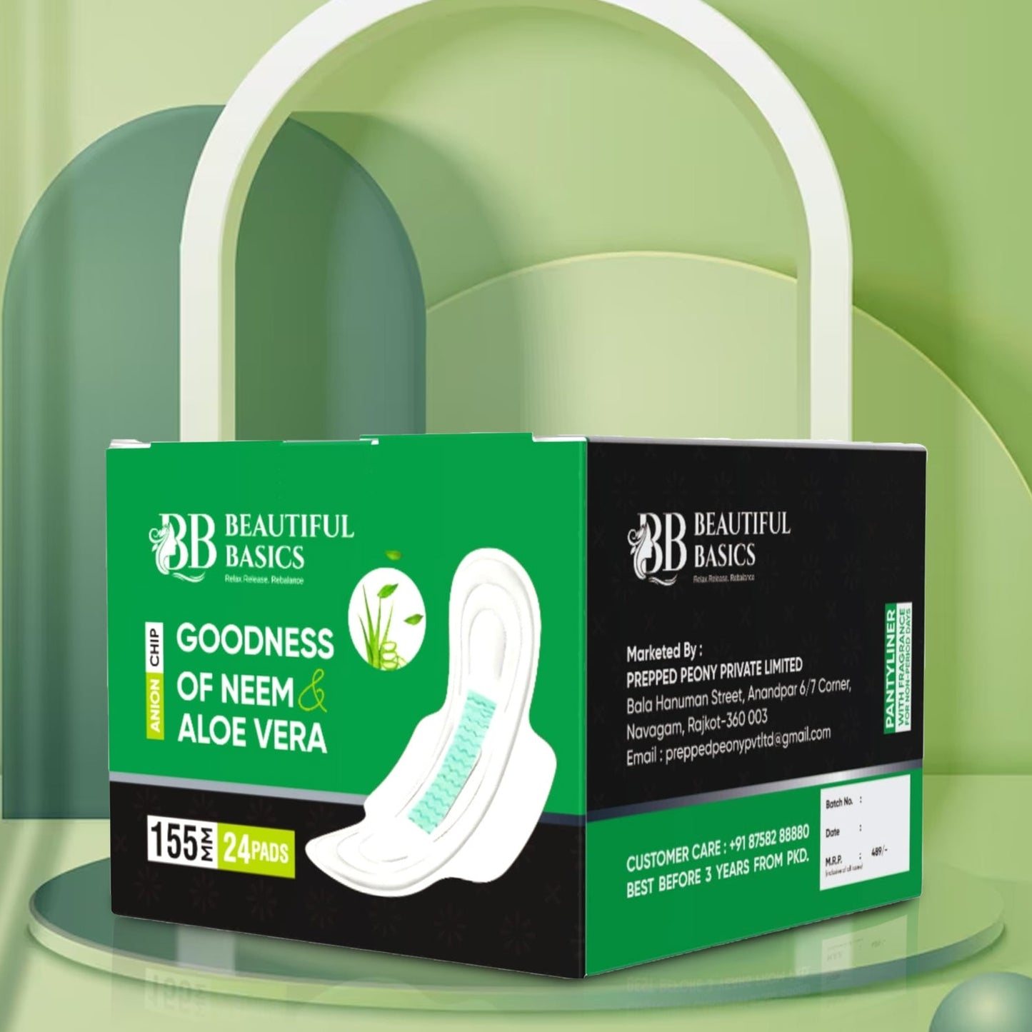 Sanitary Pantyliners with Neem & Aloe Vera ? Ultra Thin (24 Pcs)