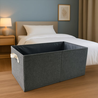 FOLDABLE CLOTH STORAGE BOX WITH HANDLES (47Ã28 CM)