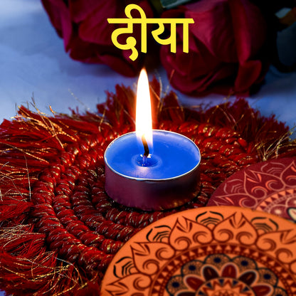 Tealight Diwali Candle ? Smokeless, Long-Burning, Mix Color (1 Pc)