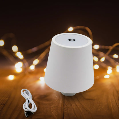 USB Rechargeable LED Bottle Lamp ? 3-Color Dimmable Wireless Table Light (1 Pc)