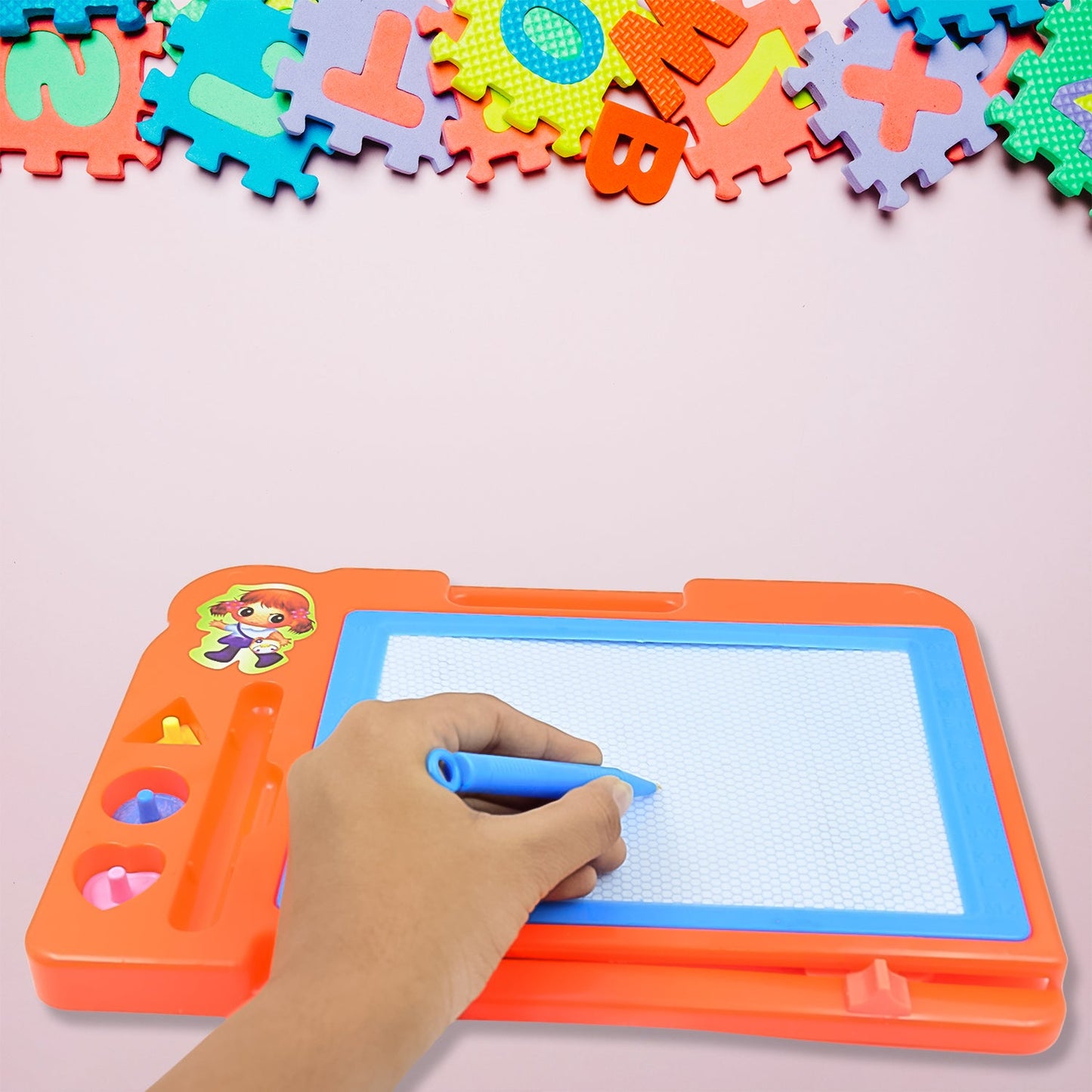 Magnetic Slate Sketch Pad / Board for Kids (1 Pc / 27 Ã 19 Cm)