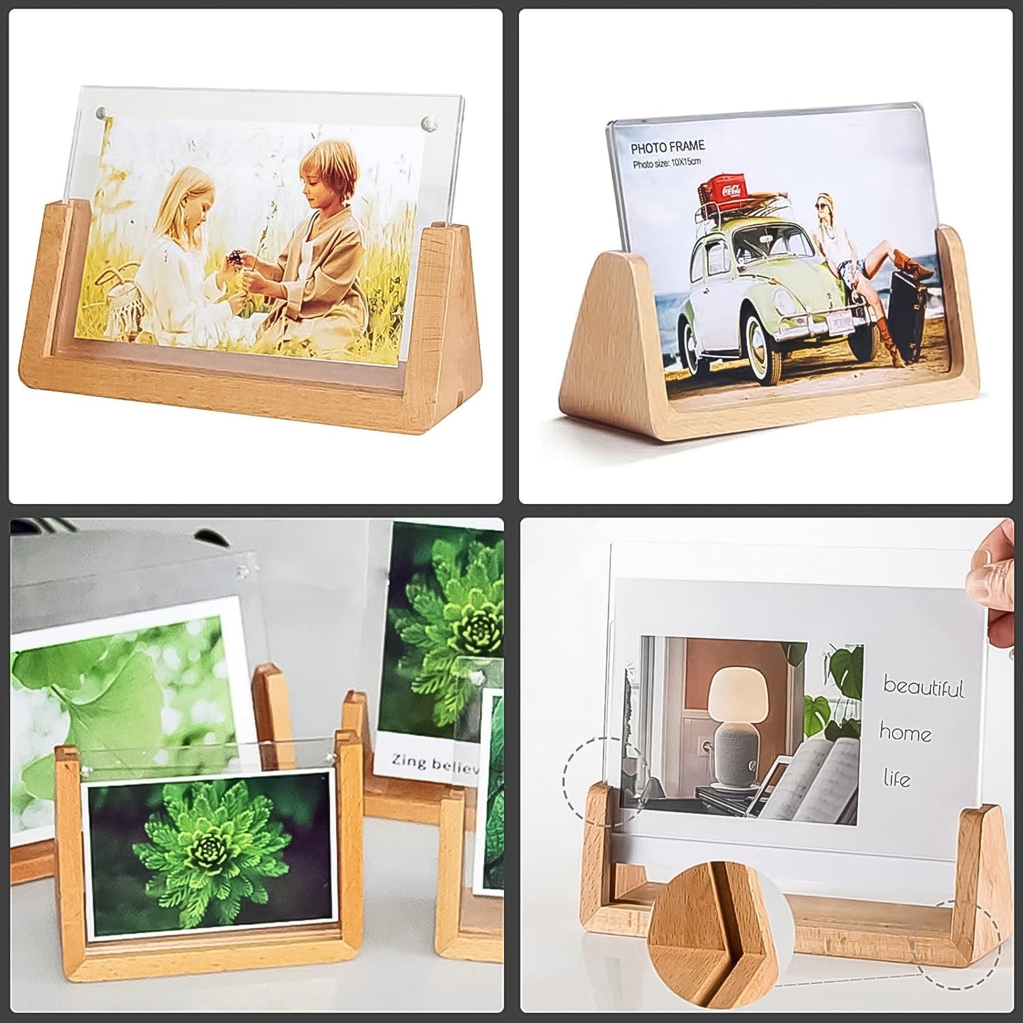Â Wooden Picture Stand, Photo Frame Stand (1 Pc)