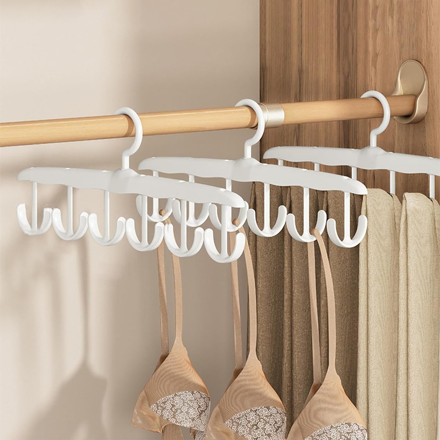Rotatable Tank Top Hanger ? Space Saving Closet Organizer Dorms & (12-Hook)