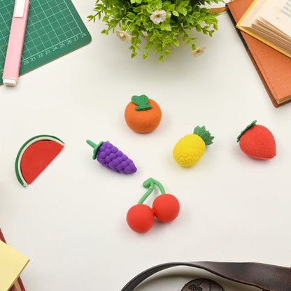 3D Mix Design Fancy & Colorful Erasers ? Novelty Set for Kids & School Prize (1 Set)
