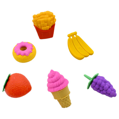 3D Food Fancy Colorful Erasers ? Cute Novelty Eraser Set for Kids (1 Set)