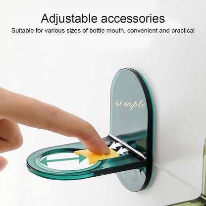 Wall Mounted Shower Gel Bottle Holder L-Shape Rust Resistant Seamless Hook