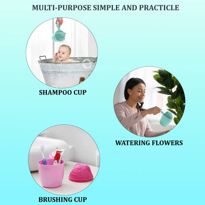 Baby Shampoo Shower Cup ? Safe Soft Bath Tumbler for Kids? Hair Washing