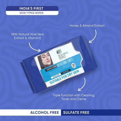 Refreshing Alcohol-Free Wet Wipes ? Facial & Body Wipes (25 Pc)
