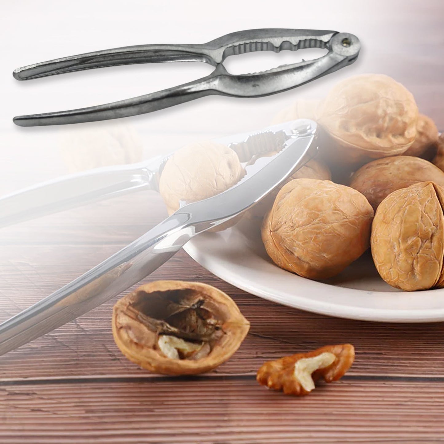 Luxury Stainless Walnut Cracker ? Portable Nut Cutter & Pliers