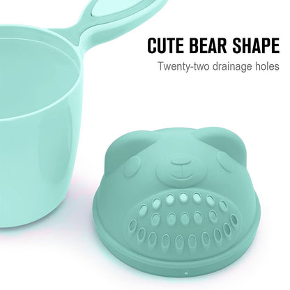 Baby Shampoo Shower Cup ? Safe Soft Bath Tumbler for Kids? Hair Washing