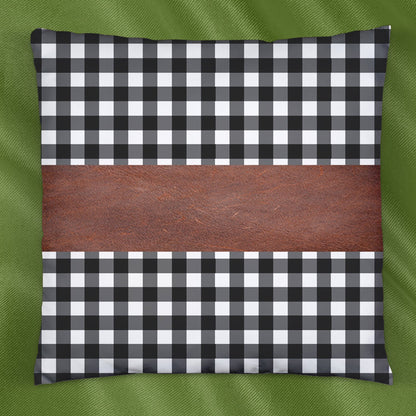 Pillow Covers, Leather & Cotton Cushion Covers (19 Ã 12 Inch / 1 Pair / 2 Pc)
