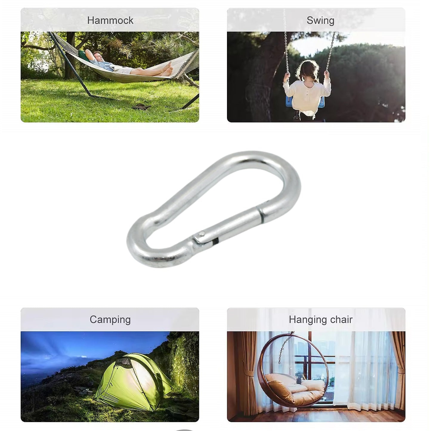 Stainless Steel Snap Hook (7Ã70 MM / 1 Pc)