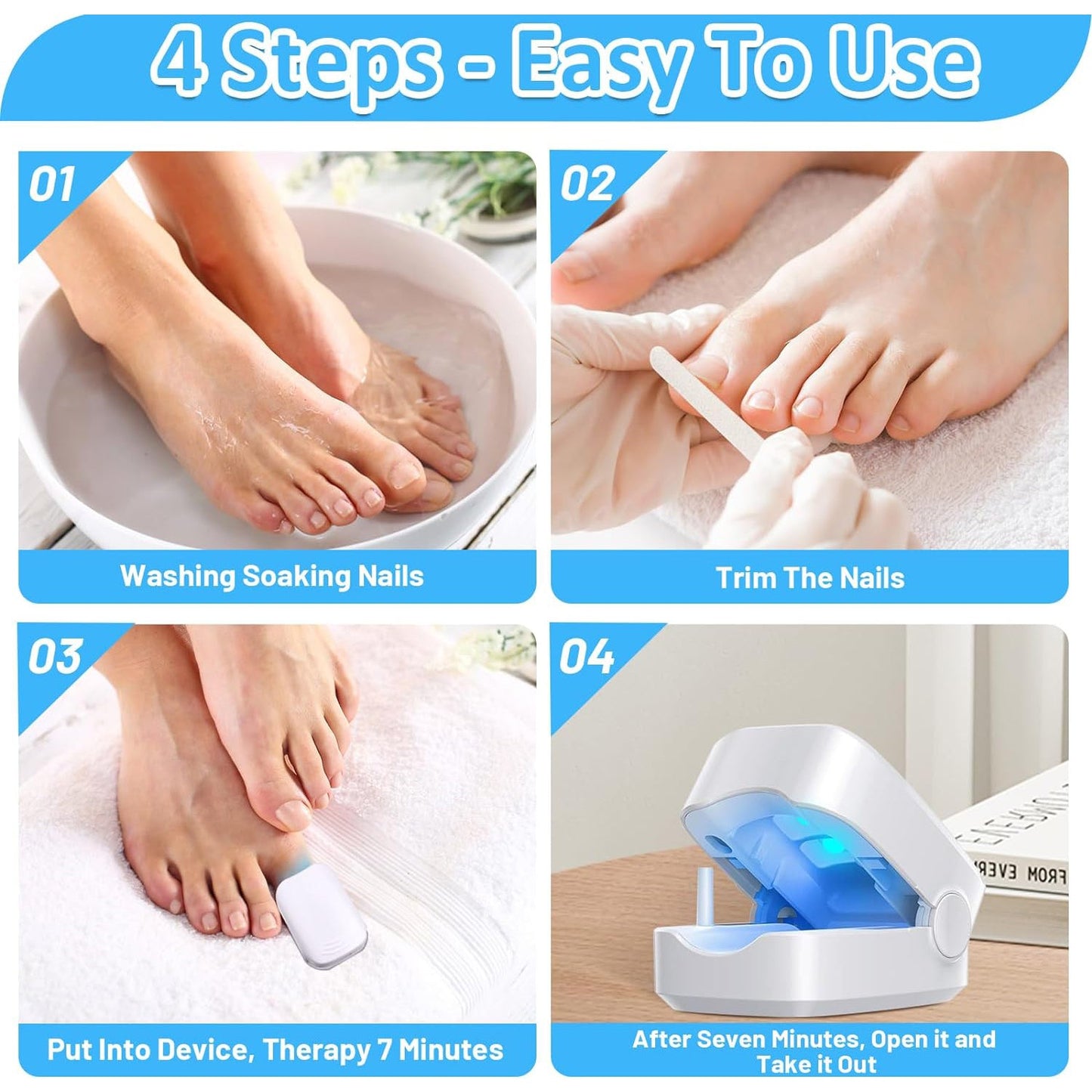 Rechargeable Nail Fungus Laser ? Anti-Fungal Device Toenails, Hands & Feet (Home Use)