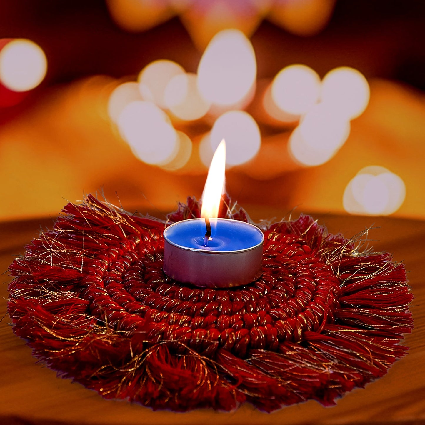 Tealight Diwali Candle ? Smokeless, Long-Burning, Mix Color (1 Pc)