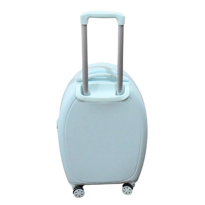 17849Â Suitcase For Kids, Girls Green Small Cabin Hard Cover Holiday Carry On Trolley with Extendable Handle, Children's Luggage, Trolley Rolling Luggage for Toddlers Men Woman (Mix Color)