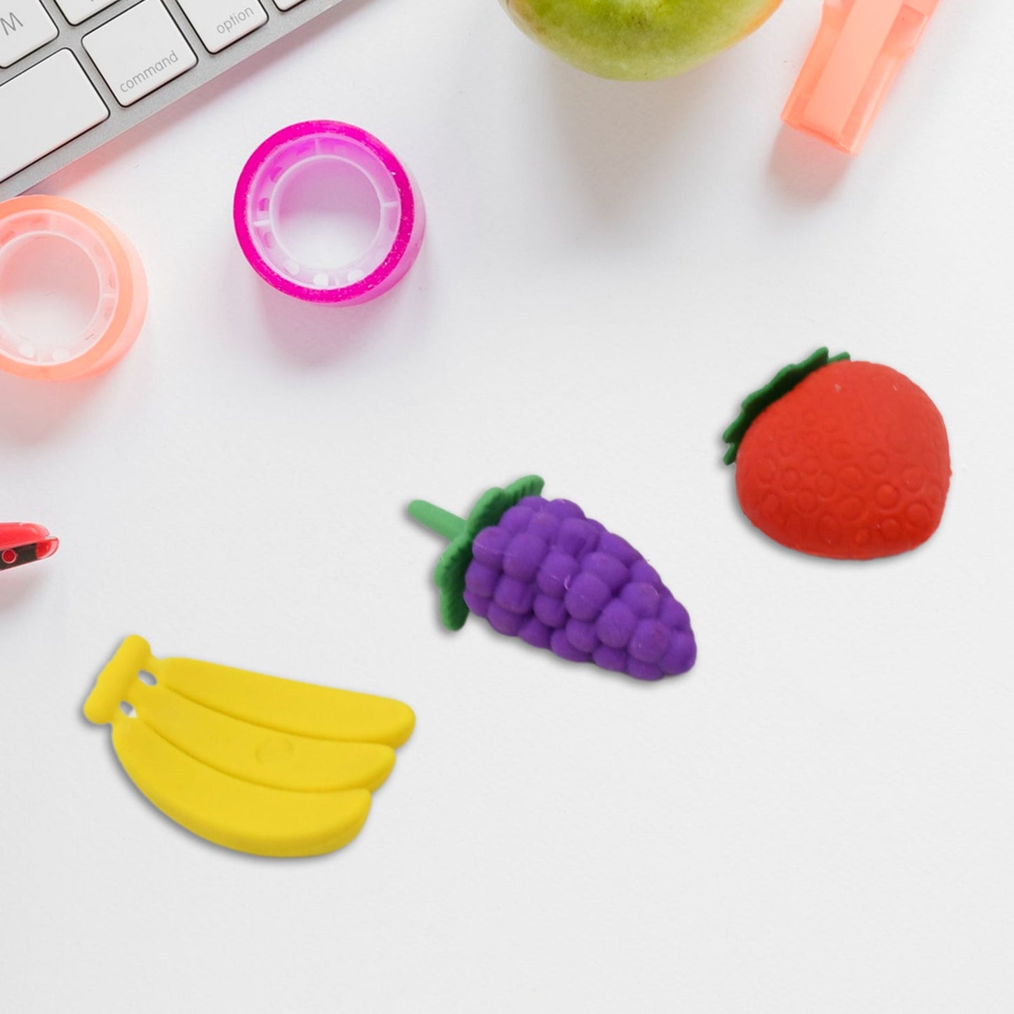 3D Food Fancy Colorful Erasers ? Cute Novelty Eraser Set for Kids (1 Set)
