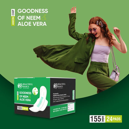 Sanitary Pantyliners with Neem & Aloe Vera ? Ultra Thin (24 Pcs)