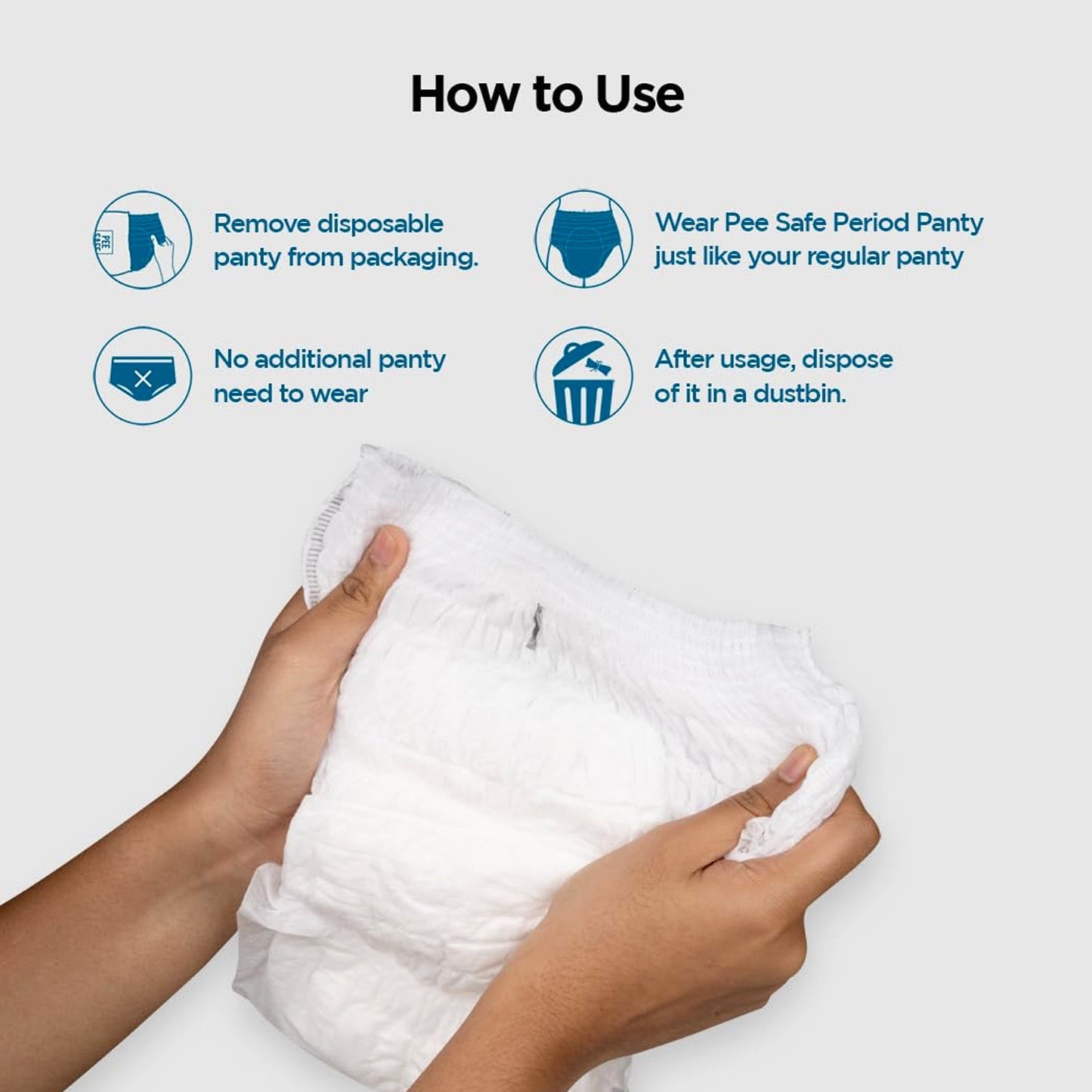 Women?s Emergency Travel Kit with Seamless Underwear Pantyliner  10 Pcs