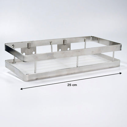 25 cm Metal Space Saving Rack ? Multi-Purpose Kitchen Storage Organizer Shelf
