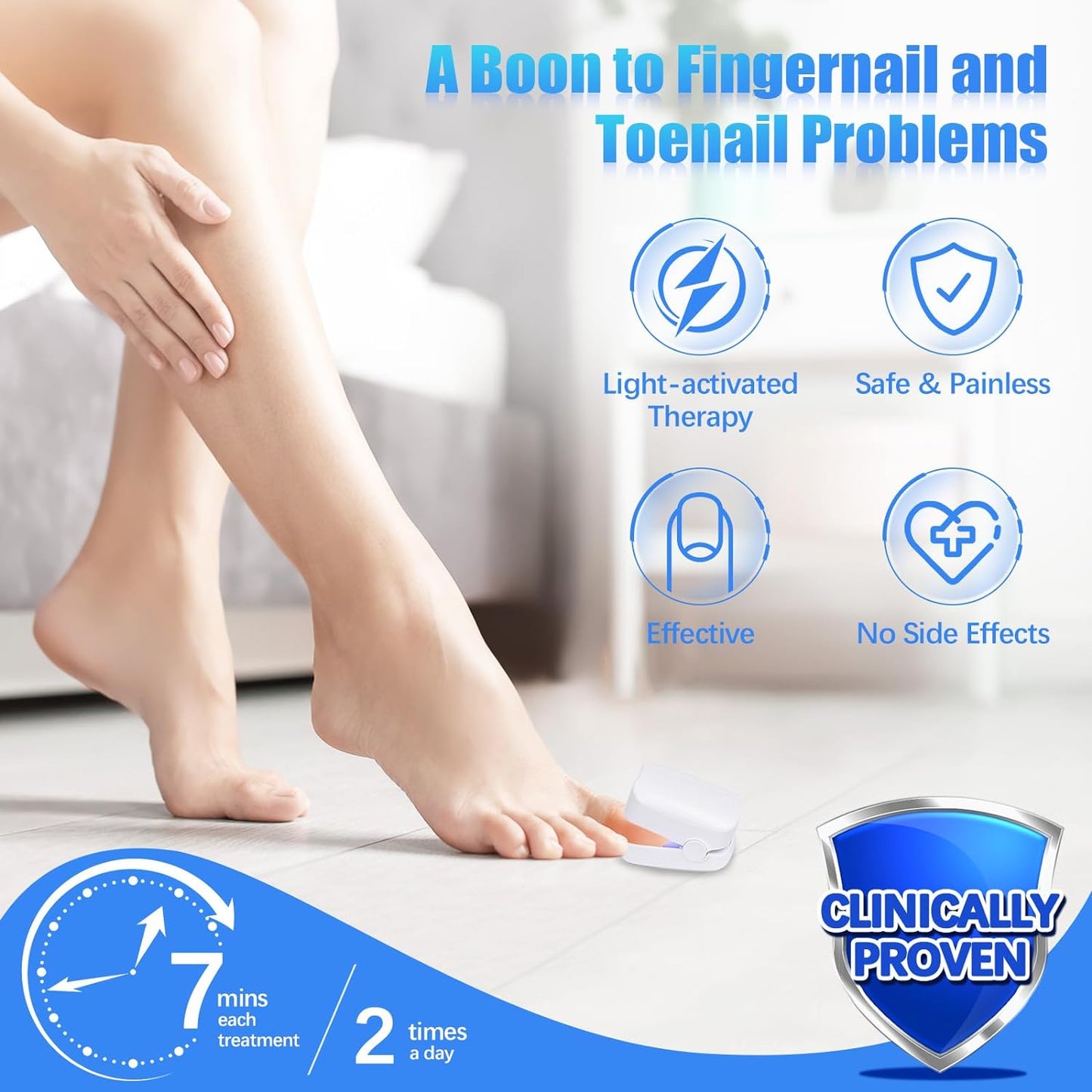 Rechargeable Nail Fungus Laser ? Anti-Fungal Device Toenails, Hands & Feet (Home Use)