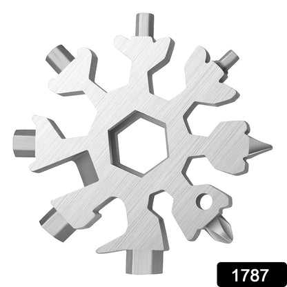 Durable 18-in-1 Snowflake Multi-Tool ? Bottle Opener & Screwdriver Wrench Kit