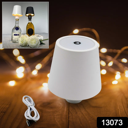 USB Rechargeable LED Bottle Lamp ? 3-Color Dimmable Wireless Table Light (1 Pc)