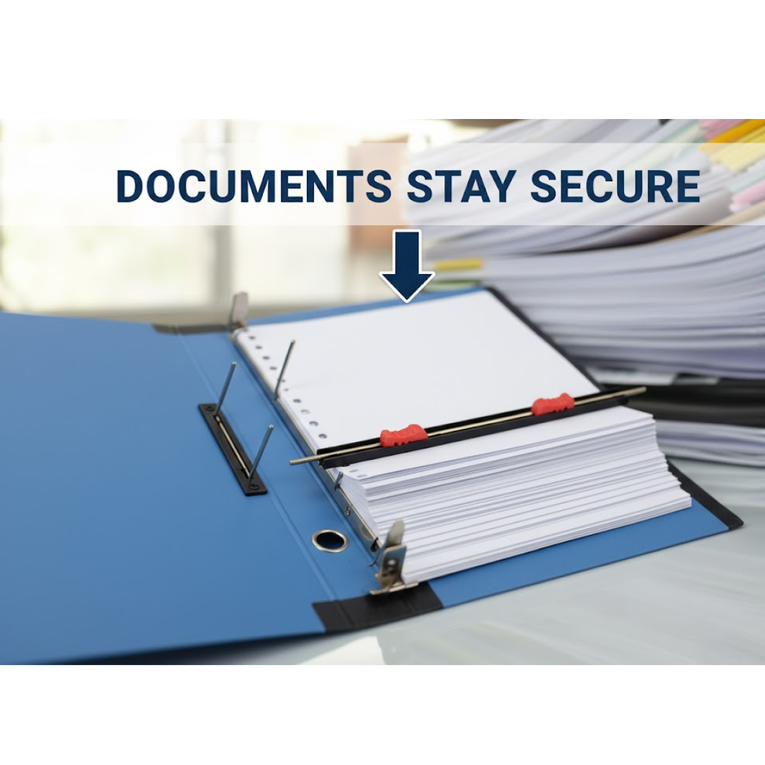 Standard File Plastic Clip ? A4 Paper Holder (33Ã26 cm / 4 Pc)