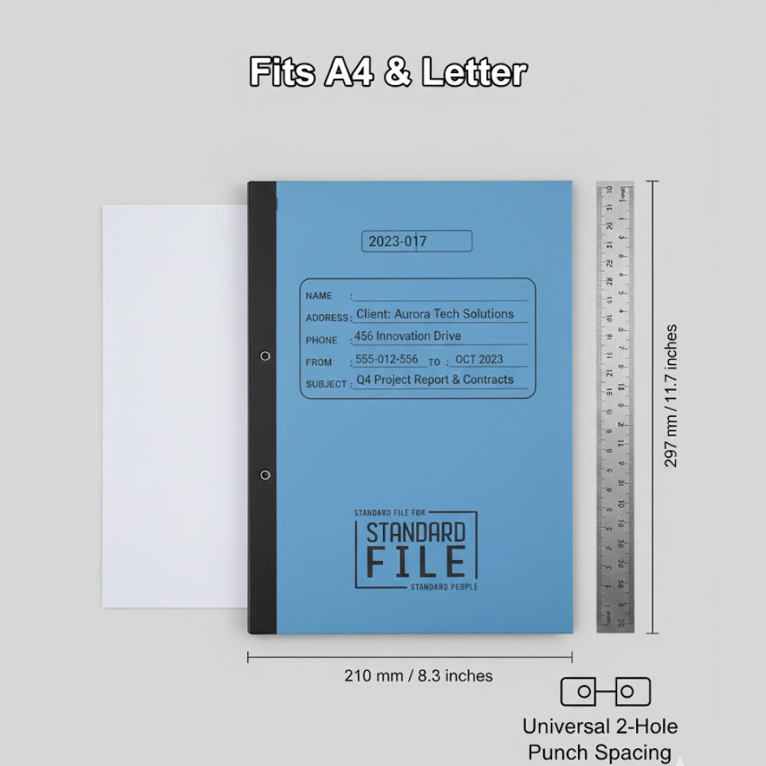 Standard File Plastic Clip ? A4 Paper Holder (33Ã26 cm / 4 Pc)
