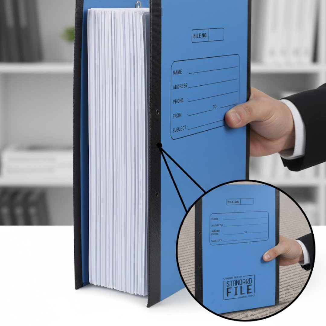 Standard File Plastic Clip ? A4 Paper Holder (33Ã26 cm / 4 Pc)
