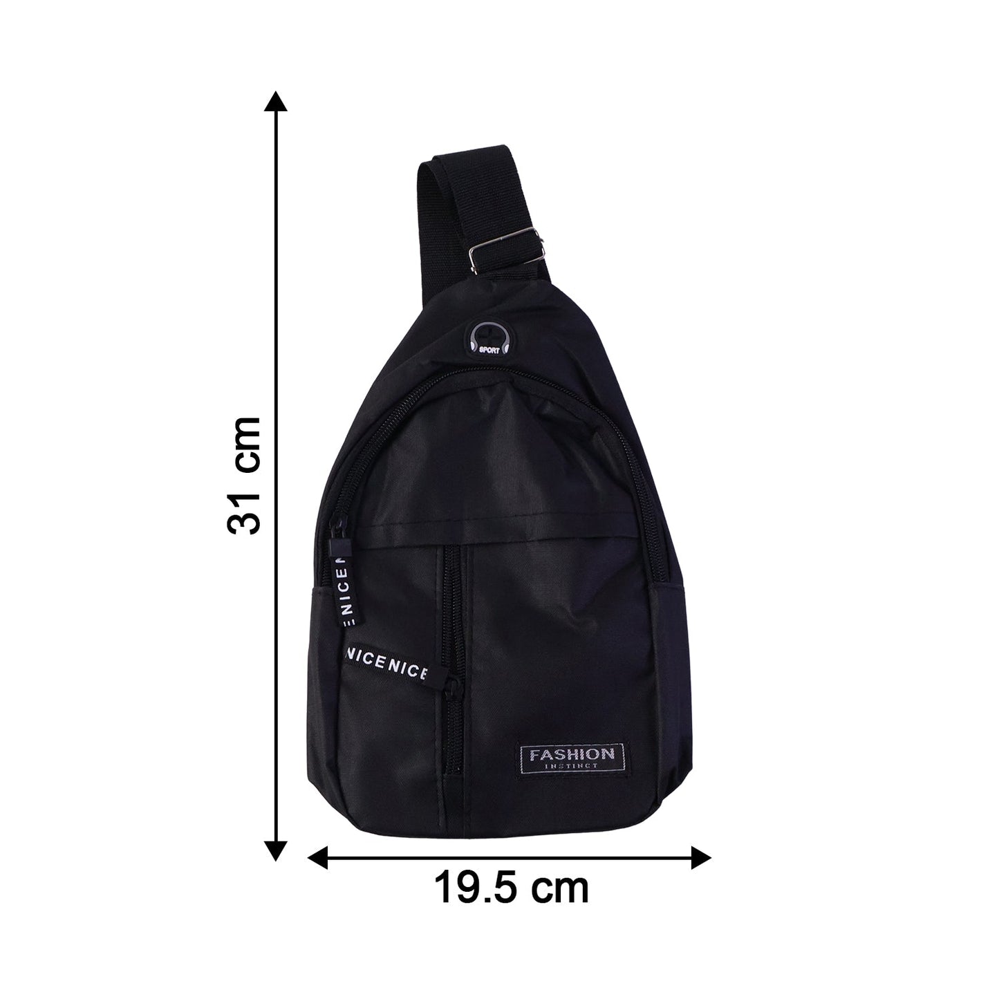 Waterproof Waist Bag ? Shoulder Crossbody Bag with USB Charging Slot