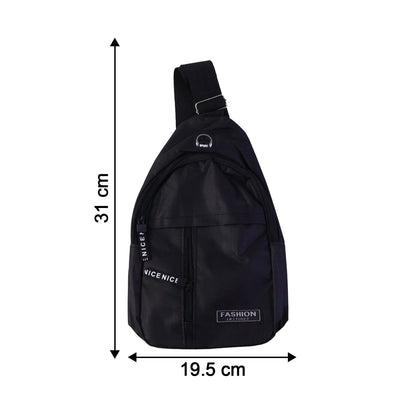 Waterproof Waist Bag ? Shoulder Crossbody Bag with USB Charging Slot
