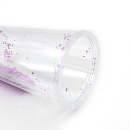 Creative Plastic Cold Drink Cup with Lid & Straw ? Tumbler (Mix Color)