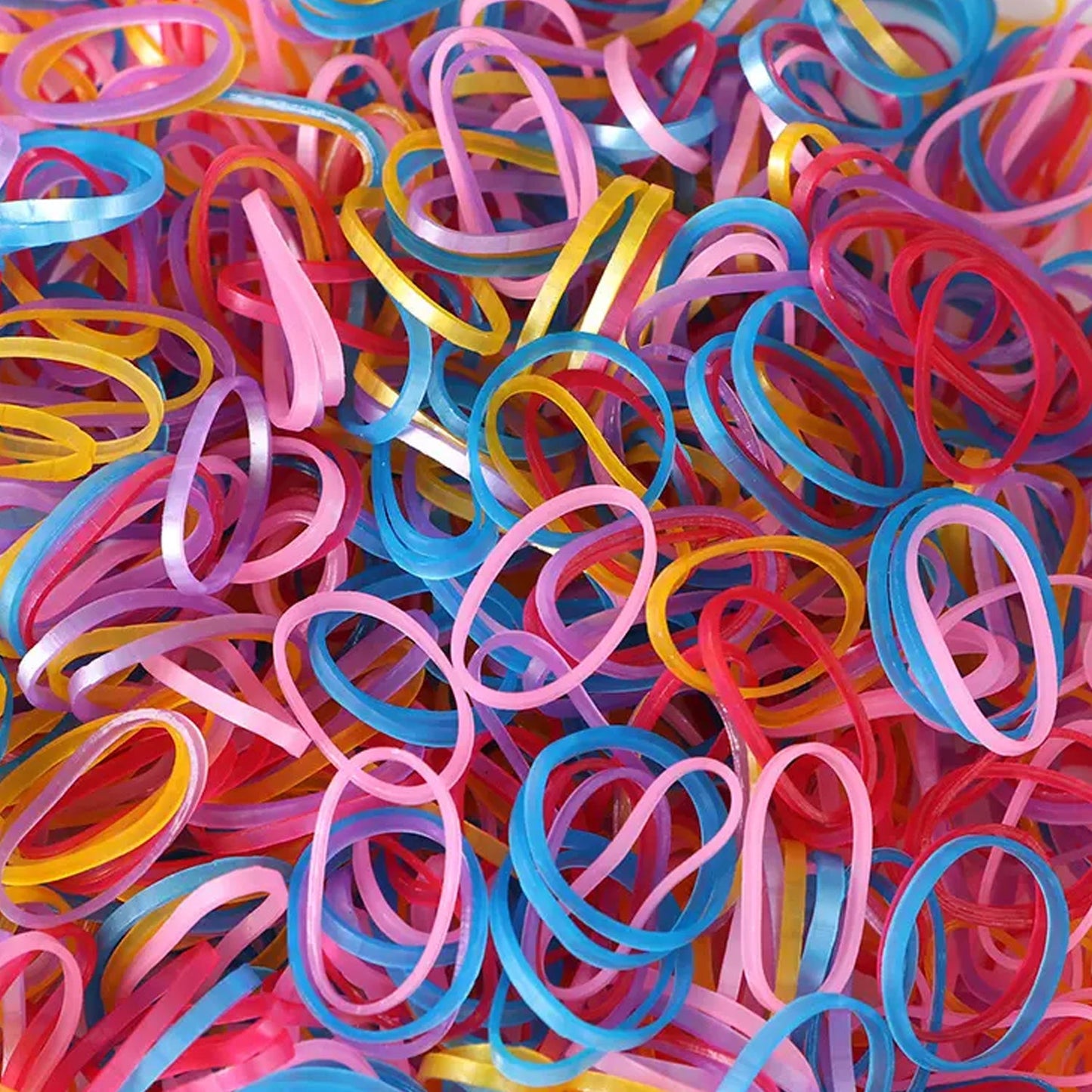 Multicolor Rubber Bands ? Elastic & Reusable for Office & Home (0.5 Inch / 100GM)