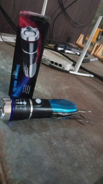 Battery Operated Multi-Tool LED Flashlight ? All in One Tool Light (1 Pc)