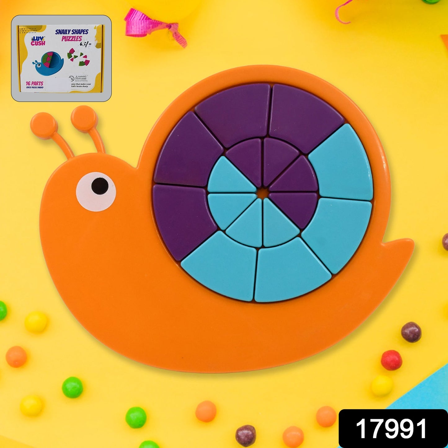Mini Snail Puzzle ? STEM Educational Toy, Puzzle Games for Ages 3-6 (Mix Color)