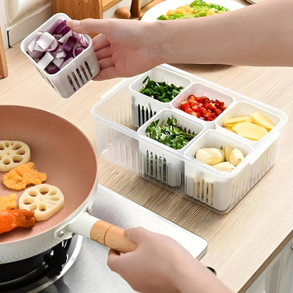 Fridge Storage Box ? Freezer Vegetable & Meat Organizer Drawer
