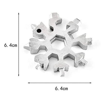 Durable 18-in-1 Snowflake Multi-Tool ? Bottle Opener & Screwdriver Wrench Kit
