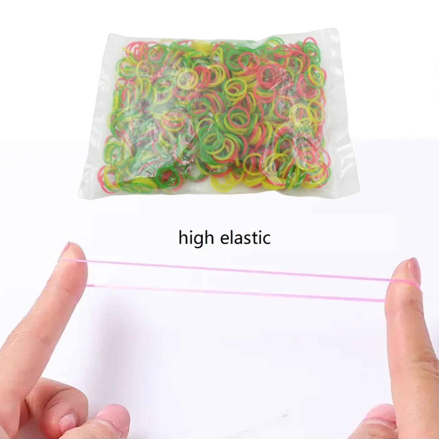 Multicolor Rubber Bands ? Elastic & Reusable for Office & Home (0.5 Inch / 100GM)