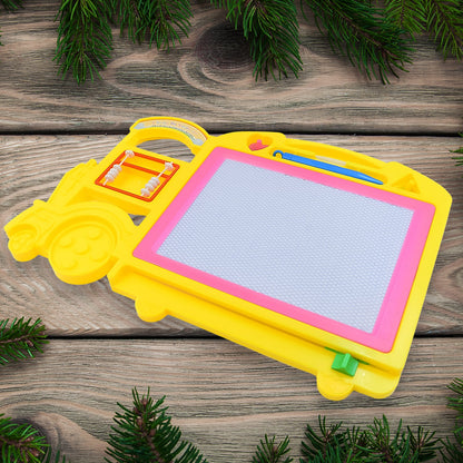 Bus Shape Drawing & Writing Slate Board for Kids (1 pc / 32 Ã 21 Cm)