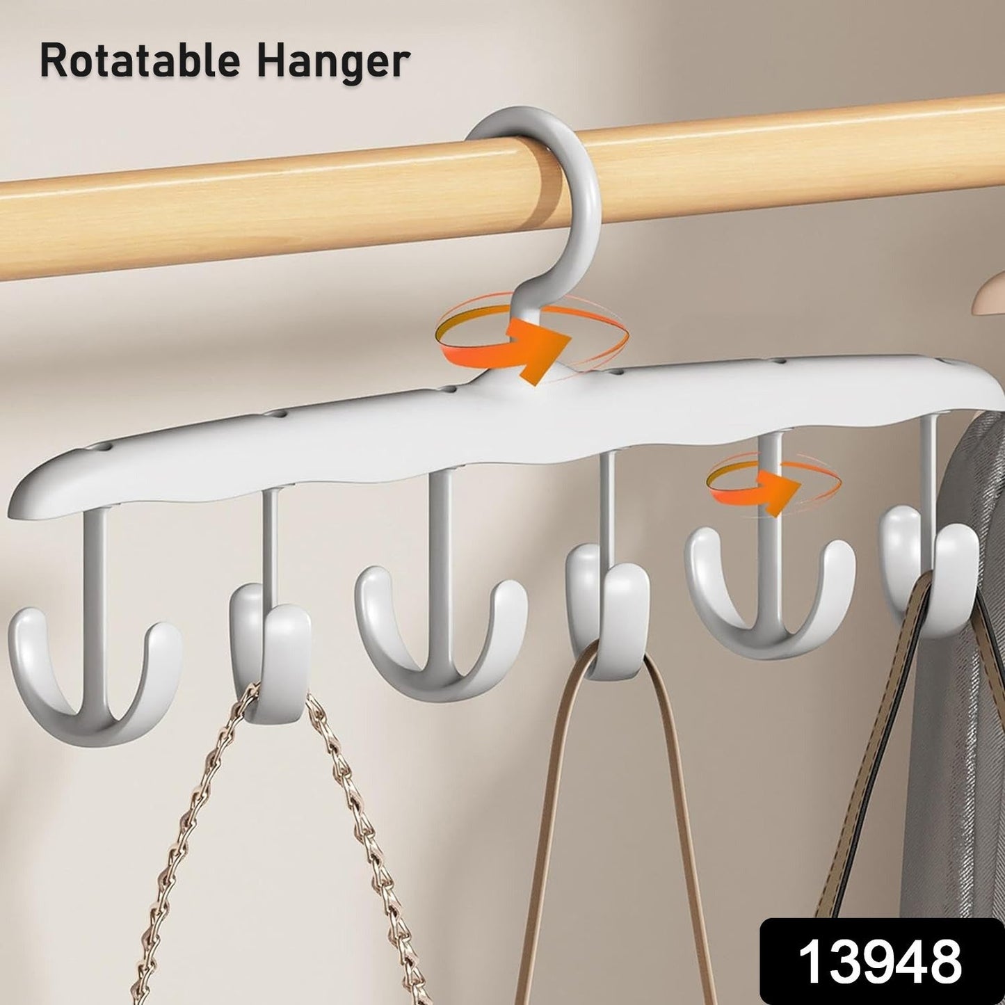 Rotatable Tank Top Hanger ? Space Saving Closet Organizer Dorms & (12-Hook)