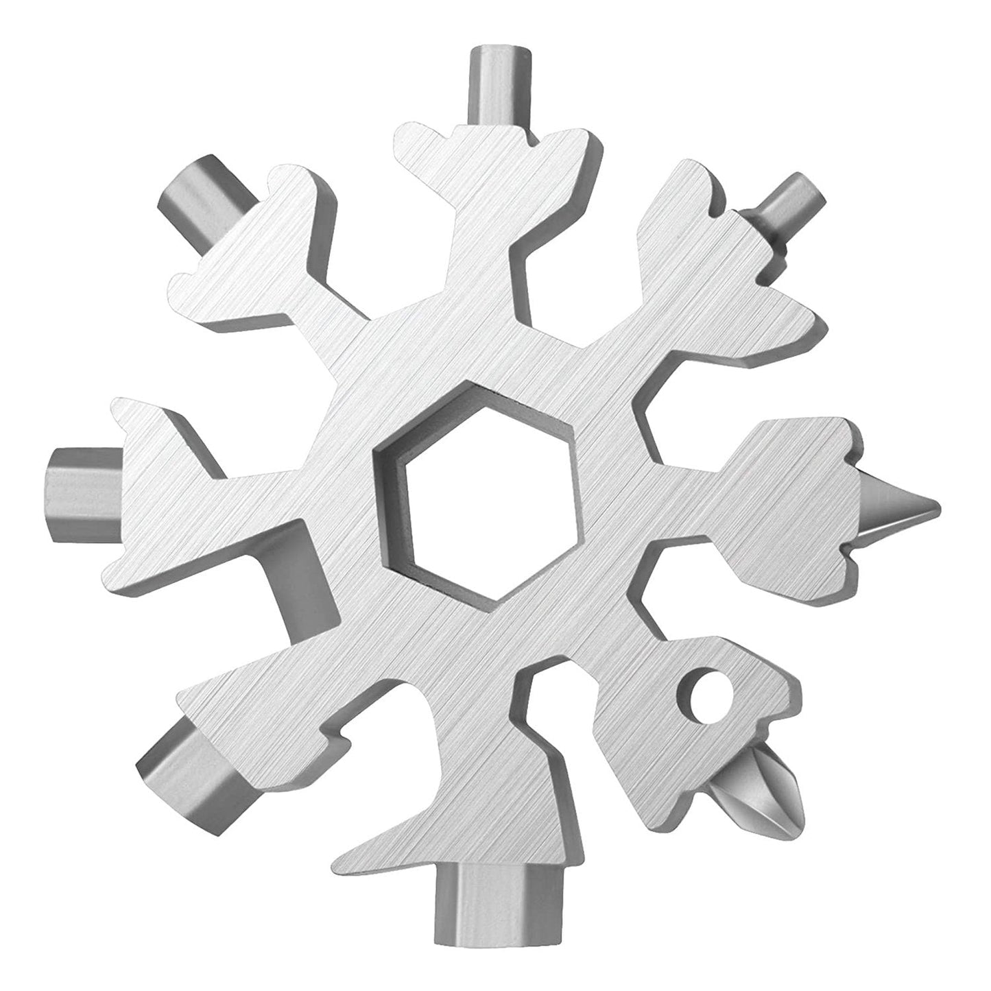 Durable 18-in-1 Snowflake Multi-Tool ? Bottle Opener & Screwdriver Wrench Kit