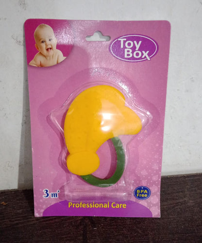 Baby Silicone Teether (1 Pc): Food Grade, Non-Toxic, Teething Relief (3 Months)