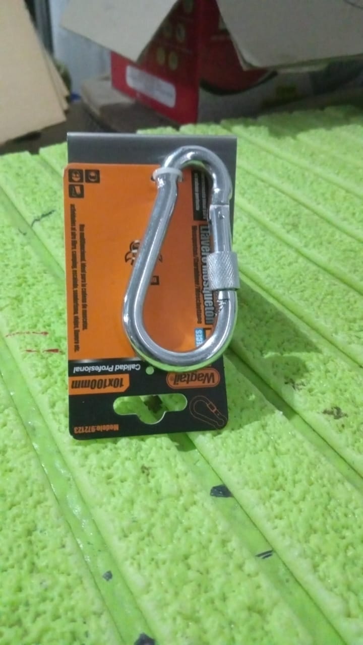 Snap Hook with Screw Stainless Steel Heavy Duty Carabiner Clip (10Ã100 MM / 1 Pc)