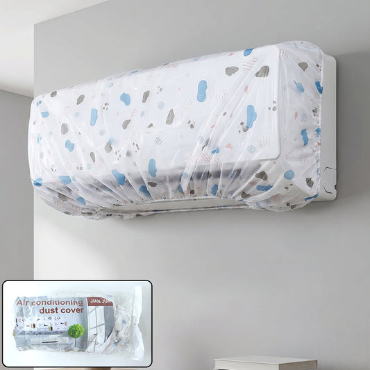 AC Dust Cover, Waterproof Folding Split AC Protector | Velvet Wheels front view for fresh air comfort
