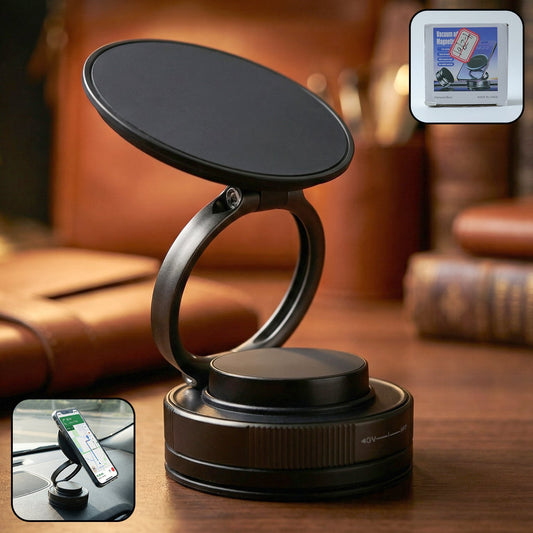 360Â° rotatable magnetic mobile phone holder stand for cars and desks