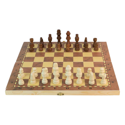 Foldable Wooden Chess Board Set (30 Ã 30 Cm / 1 Set)