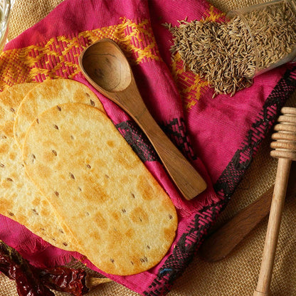 Close-up of Maniarr's spicy crunchy bites, showing delicious texture.